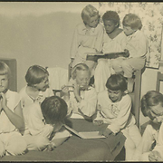 Little girls at Melbourne Orphanage, Brighton